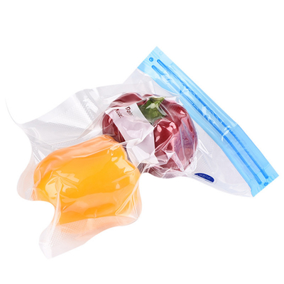 Vana ile Polipropilen Plastik Açılıp Kapanabilir Gıda Torbaları Vakum Fermuarlı Çanta