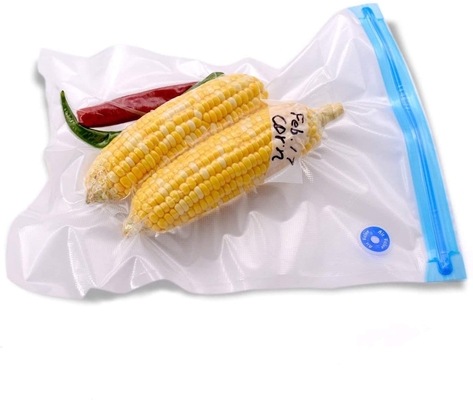 Vakum Vana Torbası Yeniden Kullanılabilir Mühürlü Gıda Fermuarlı Vakum Sous Vide Torbası