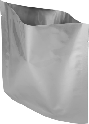Gümüş Mylar Düz Torbalar Alüminyum Folyo Ambalaj Torbası BPA Free