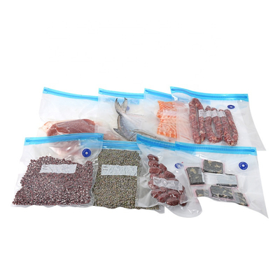 OEM Kabartma Fermuarlı Gıda Vakum Torbası Sous Vide Çevre Dostu Vakum Torbaları