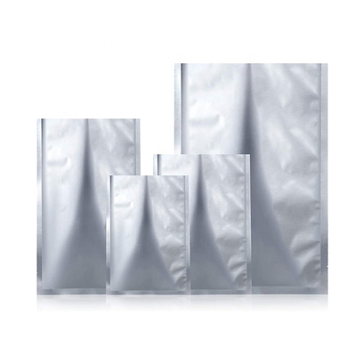CE Mutfak Gümüş Alüminyum Folyo Çantalar Plat Tipi FDA Açılıp Kapanabilir Mylar Çantalar