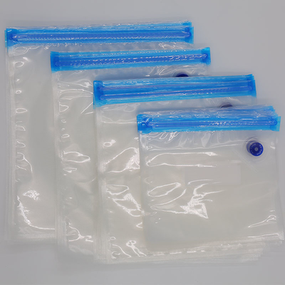 Vana ile Polipropilen Plastik Açılıp Kapanabilir Gıda Torbaları Vakum Fermuarlı Çanta