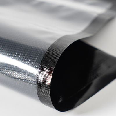 2Pack Siyah Ve Şeffaf Vakumlu Mühür Mylar Plastik Rulo Açılıp Kapanabilir Vakumlu Poşet Çantalar