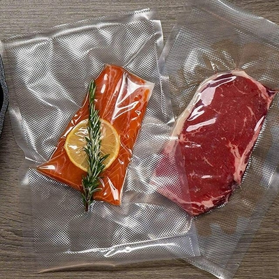 Tam Mesh Dış Vakum Paketleme Ruloları Gıda Koruma Kabartmalı Mühürleyen Rulo
