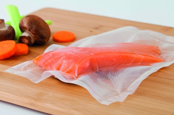 Yeniden Kullanılabilir Plastik Kabartmalı Sous Vide Ruloları Isı Yalıtımlı Gıda Saklama Torbası Rulosu