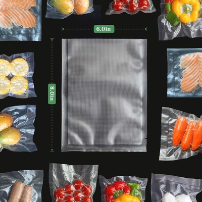 Tetured Freshness Vakumlu Mühürlü Torbalar Isıl Yapışmalı Sous Vide Torba 6&quot;X8&quot;