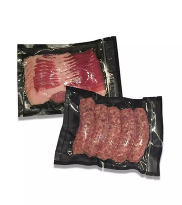 Siyah Et Vakum Mühürleyen Dondurucu Saklama Torbaları Sous Vide Pişirme İçin Harika