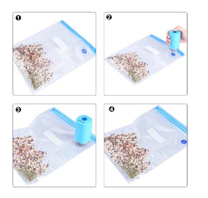 Polietilen Gıda Koruyucu Vakumlu Kilitli Torbalar Sous Vide Torbalar