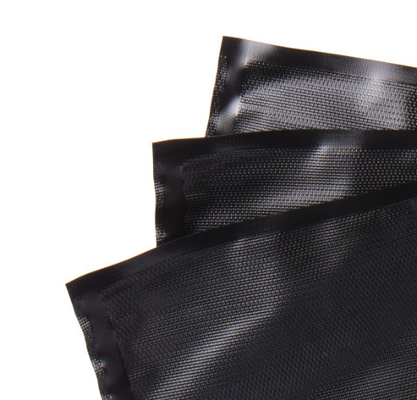 Kabartma Şeffaf / Siyah Vakumlu Torbalar Bpa Free Et Sebze Deposu