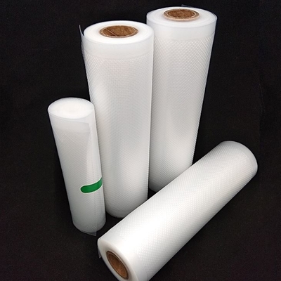 Naylon Pe Plastik Torbalar Vakumlu Mühür Torbalar Gıda Depolama için Kabartmalı Vakum Ruloları