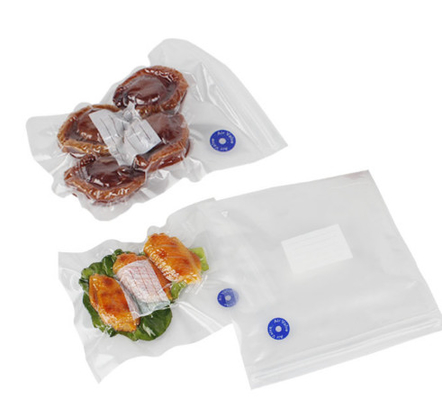 Yeniden Kullanılabilir Plastik Yeniden Kapatılabilir Sous Vide Torbaları Vakumlu Fermuarlı Torbalar