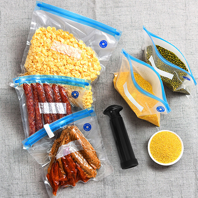 Özel Logo Açılıp Kapanabilir Gıda Vakumlu Torbalar Sous Vide Çantalar