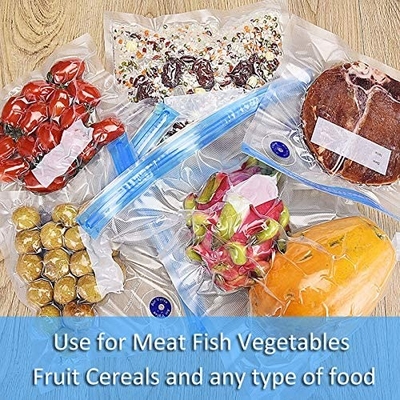 Vakum Kapatıcı Fermuarlı Çantalar Gıda için Sous Vide çantaları BPA İçermez Yeniden Kullanılabilir Yeniden Kapatılabilir