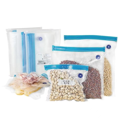 Vakum Kapatıcı Fermuarlı Çantalar Gıda için Sous Vide çantaları BPA İçermez Yeniden Kullanılabilir Yeniden Kapatılabilir