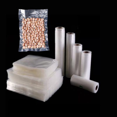 BPA İçermeyen Plastik Paket Gıda Tasarrufu Mühür Kabartma Depolama Rulo Vakum Mühürleyen Torbalar
