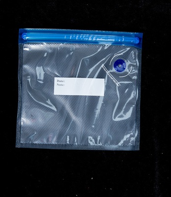 Polietilen Özel Sous Vide Torbaları Fermuarlı Vakumlu Mutfak Yiyecekleri 1300ml