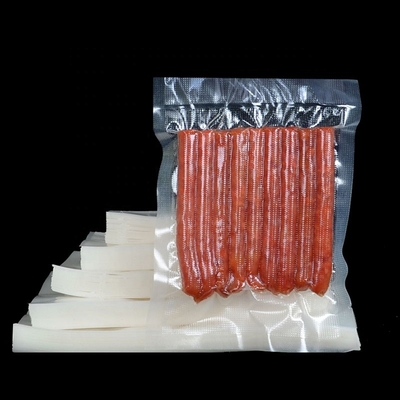Dondurulmuş Et için Sous Vide Vakum Torbaları Kabartmalı PE Plastik Vakumlu Gıda Torbaları