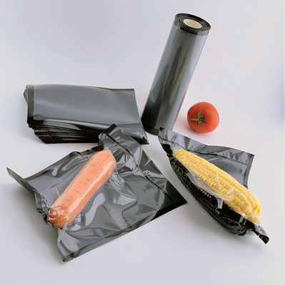Otlar Kahve Depolama için Siyah Ve Temizle Vakum Sealer Çanta Rolls BPA Free