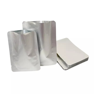 Gümüş Mylar Düz Çantalar Alüminyum Folyo Ambalaj Torbası Toplu Gıda Saklama Çantası