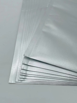 QS Suya Dayanıklı Kabartmalı Mylar Vakumlu Torbalar Metalize Gümüş Açılıp Kapanabilir