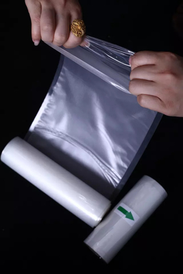 PE PA Vakum Mühür Rulo Plastik Kabartmalı Vakum Mühürleyen Çantalar Mikrodalga İçin Rulolar