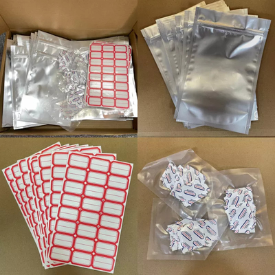 Oksijen Emicili Özel Açılıp Kapanabilir Kilitli Stand Up Mylar Torbaları