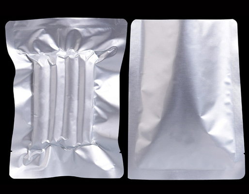 CE Mutfak Gümüş Alüminyum Folyo Çantalar Plat Tipi FDA Açılıp Kapanabilir Mylar Çantalar