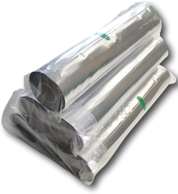 Premium Gümüş Extured Mylar Vakum Mühürleyen Çantalar Gıda Saklama Alüminyum Folyo Torbalar