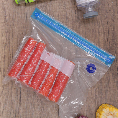BPA İçermeyen Gıda Sous Vide Torbaları SGS Fermuarlı Vakumlu Mühürlü Torbalar
