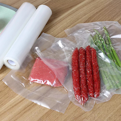 Gıda Tasarrufu Naylon Vakum Saklama Torbaları için Sous Vide Plastik Kabartmalı Vakum Mühürleyen Çantalar