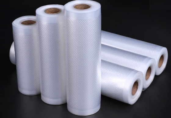 3 Mil Kabartmalı Vakum Mühürleyen Rulolar Gıda Sınıfı Plastik Naylon Vakum Torbaları