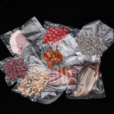 BPA Free PreCut Vakumlama Makinesi Torbası Delinmeyi Önleme Vakum Mühürlü Dondurucu Torbası Saklama İçin Gıda Koruyucu Çanta