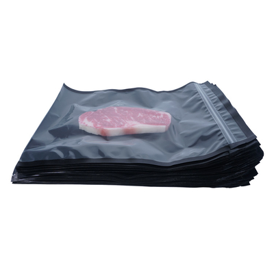 Siyah BPA İçermeyen Bariyer Sous Vide Vakum Torbaları Fermuarlı Polipropilen Plastik Torba
